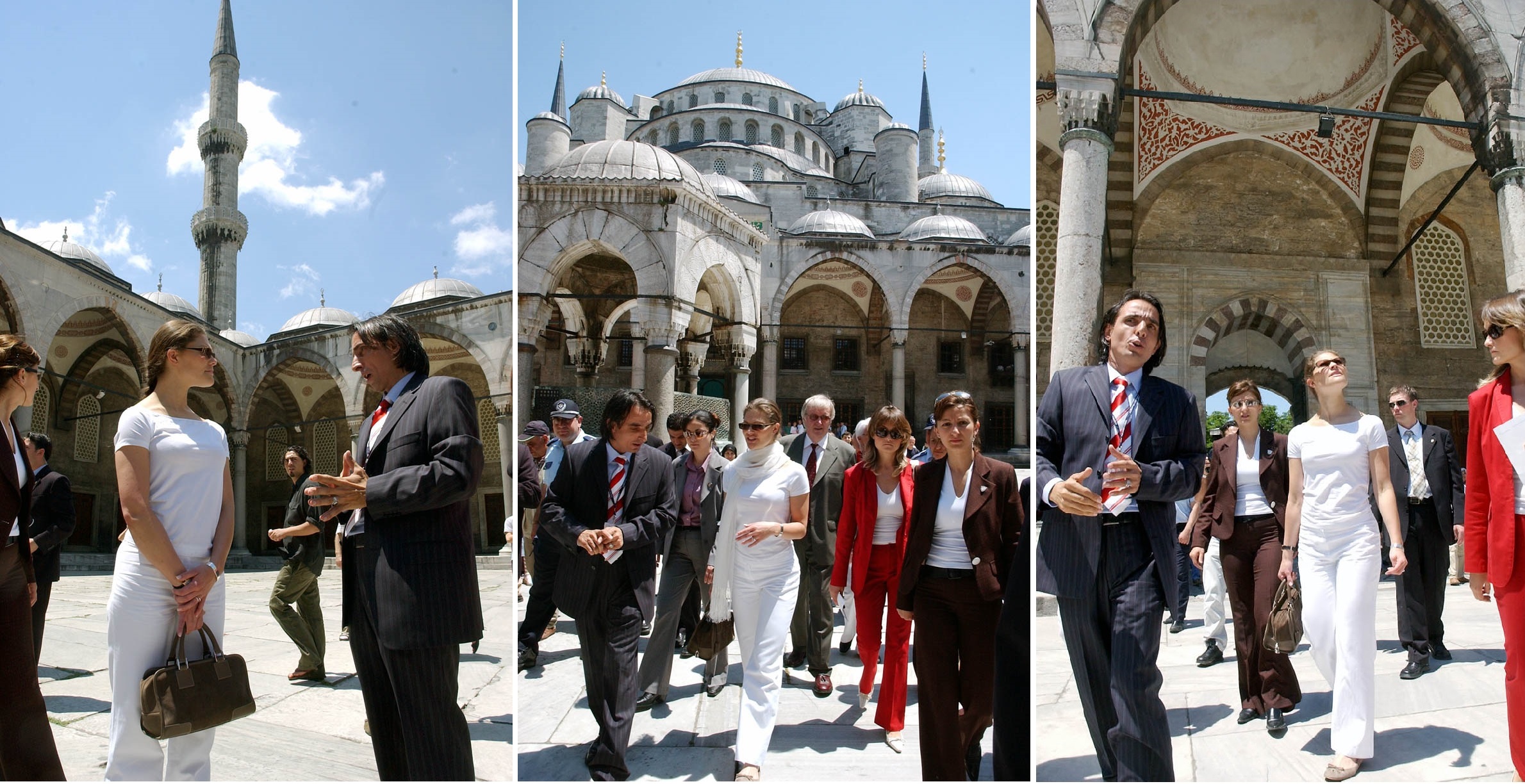 Serhat Paktas is guiding to Her Majesty the Crown Princess Victoria in Istanbul