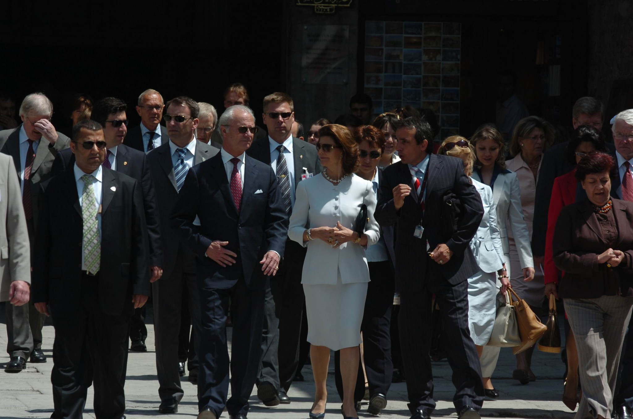 Serhat Paktas is guiding to His Majesties Swedish King Carl XVI Gustaf and Queen Silvia in Istanbul