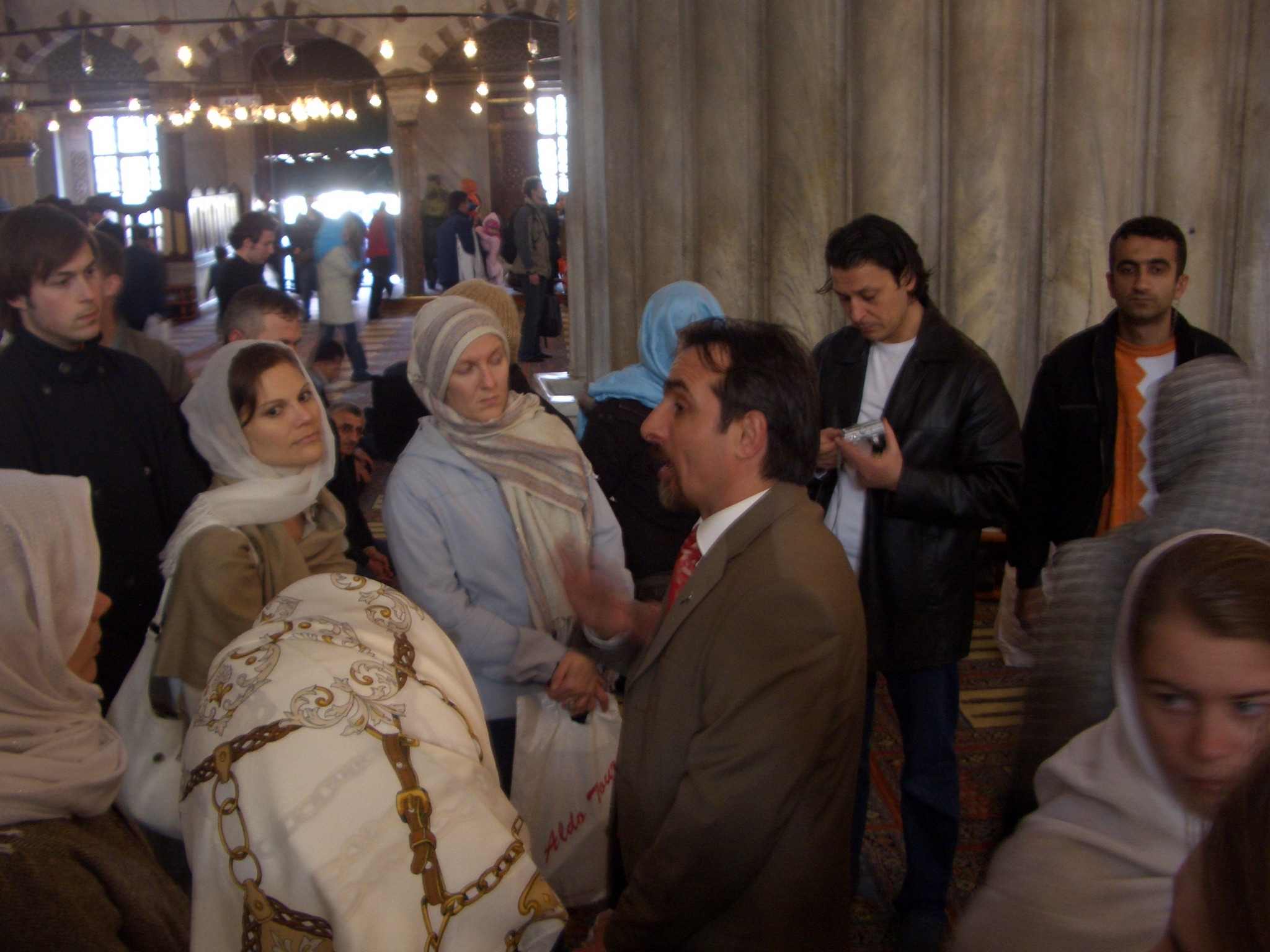 Serhat Paktas is guiding to Her Majesty the Crown Princess Victoria in Istanbul